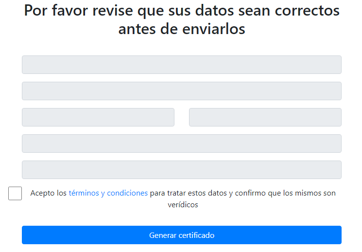 Boton certificado